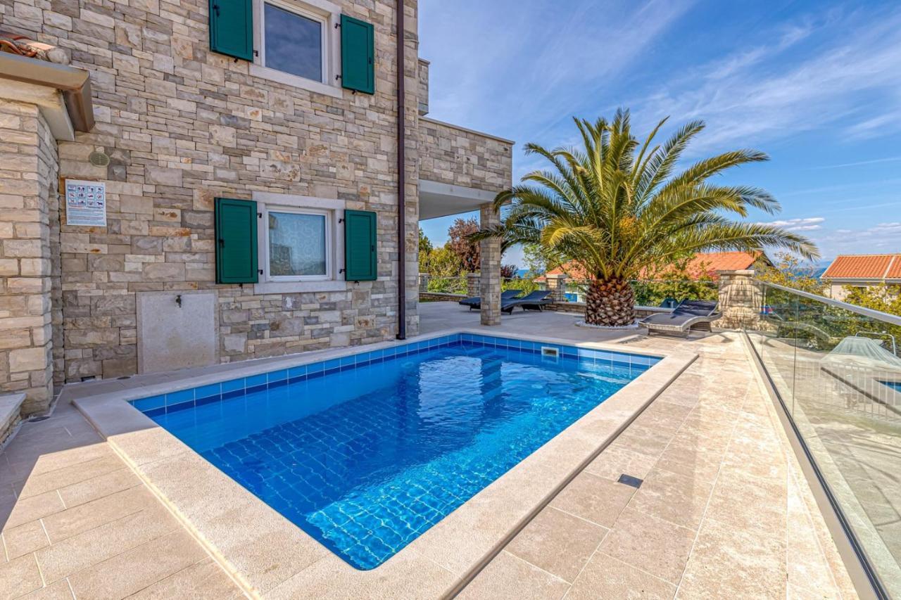 Villa Milena With Pool And Sea View Crveni Vrh Eksteriør billede